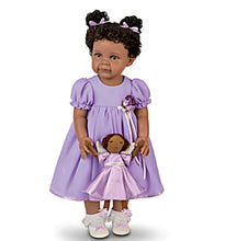 Load image into Gallery viewer, The Ashton-Drake Galleries Take Me to Church Child and Plush Angel Set So Truly Real® Crafted of RealTouch® Vinyl Handpainted Lifelike Poseable Collectible Doll by Ping Lau 22-inches
