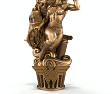 Load image into Gallery viewer, The Bradford Exchange DC Comics The HALL OF JUSTICE Sculpture Collection Issue #2: Wonder Woman Bronze Statue Handcrafted Limited Edition Collectible 9.5-inches
