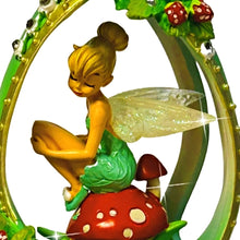 Load image into Gallery viewer, The Bradford Exchange Tink Do You Believe in Faith Disney Tinker Bell Enchanted Moments Collection Issue #5 Handcrafted Faberge-Style Sculptures with Faux Jewels and Raised-Relief Flowers Figurine 7-inches
