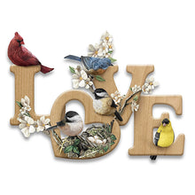 Load image into Gallery viewer, The Bradford Exchange &quot;Love In Bloom&quot; Sculptural Songbird Includes Cardinal, Bluebird, Goldfinch and Chikadees Wall Decor 9.5-inches - RCE Global Solutions
