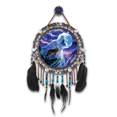 The Bradford Exchange Sacred Song Sacred Spirit Dreamcatcher Collector Plate Collection Issue #9 by Robin Koni 16-inches - RCE Global Solutions
