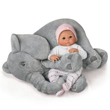 Load image into Gallery viewer, The Ashton-Drake Galleries Little Peanut Lifelike So Truly Real® Baby Girl Doll Soft RealTouch® Vinyl Skin with Deluxe Bundle Set Includes Additional Outfit Diaper Bag and Plush Elephant 17&quot;-Inches - RCE Global Solutions
