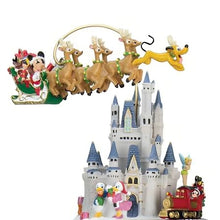 Load image into Gallery viewer, The Bradford Exchange Wonderful World Of Disney Ultimate 75 Character Tabletop Christmas Tree Decoration Mickey Cinderella Pooh and More 10 Scenes 20 Led Lights 4 Tiers of Movement and Music 16-Inches
