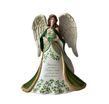 Load image into Gallery viewer, The Hamilton Collection Loves Shining Light Handcrafted and Glittery Wings Cherish Memories with Irish-Inspired Angels from Eternal Love Angels Figurine Collection Issue #2 by Thomas Kinkade 9-inches - RCE Global Solutions
