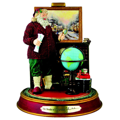 The Bradford Exchange Wonder Of Christmas Santa Claus Light Up the Holidays Illuminated Sculpture Collection Issue #4 by Thomas Kinkade 8.25-inches