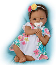 Load image into Gallery viewer, The Ashton - Drake Galleries Gabrielle African American Black Baby Girl Doll Lifelike Realistic Weighted Poseable with Soft TrueTouch® Authentic Silicone Skin by Cheryl Hill 16-Inches
