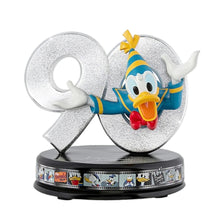 Load image into Gallery viewer, The Hamilton Collection Disney Donald Duck 90th Anniversary Rotating Sculpture Limited Edition 360-Degree Figure with Glitter Detailing 6.5-Inches
