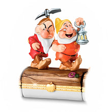 Load image into Gallery viewer, The Bradford Exchange Disney Snow White and the Seven Dwarfs Grumpy and Doc Limoges-Style Box Issue #2 Handcrafted Painted Heirloom Porcelain with 22K Gold Clasps 3&quot;-Inches - RCE Global Solutions
