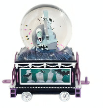 Load image into Gallery viewer, The Bradford Exchange Disney Tim Burton’s The Nightmare Before Christmas Glitter Globe Train Collection Issue #22: Nightmare Snowglobe Handcrafted &amp; Hand-Painted with Music &amp; Glitter 4.5-Inches
