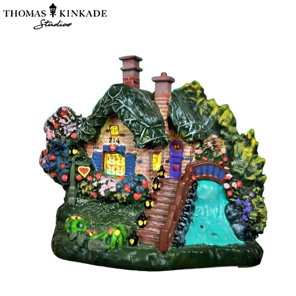 The Bradford Exchange Lights of the Seasons Nightlight Collection Issue #3: Be My Valentine with Illuminated Ceramic Holiday Designs and Color-Changing Light Patterns by Thomas Kinkade 5.5-inches - RCE Global Solutions