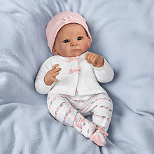 Load image into Gallery viewer, The Ashton-Drake Galleries Little Peanut Lifelike So Truly Real® Baby Girl Doll Soft RealTouch® Vinyl Skin with Deluxe Bundle Set Includes Additional Outfit Diaper Bag and Plush Elephant 17&quot;-Inches - RCE Global Solutions
