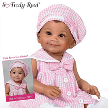 Load image into Gallery viewer, The Ashton-Drake Galleries 9th Annual Photo Contest Winner Nevaeh Vinyl Baby Doll Hand-rooted Hair by Artist Ping Lau 18-inches - RCE Global Solutions
