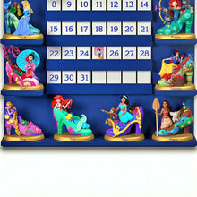 Load image into Gallery viewer, The Bradford Exchange Disney Princess Perpetual Calendar Collection Issue #7 Custom Display Rack for Collectible Princess Figurines with Handcrafted Once Upon a Time Design 23-inches
