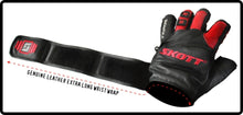 Load image into Gallery viewer, Skott Tarantula Weightlifting Gloves Genuine Leather Gym Gloves with Full Wrist Wrap Support, Breathable Grip for Training, Fitness &amp; Bodybuilding Unisex
