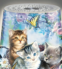 Load image into Gallery viewer, The Bradford Exchange Kitten Bouquet Sleep Sound Machine Limited Edition Nightlight &amp; Sound Therapy Device with 24 Soothing Sounds and Timer by Dona Gelsinger 6-Inches
