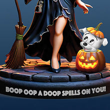 Load image into Gallery viewer, The Hamilton Collection Betty Boop Glow-In-The-Dark Halloween Figurine Collection Issue #1: Boop Oop A Doop Spells On You!Hand-Painted &amp; Handcrafted Collectible 4 1/2-iches
