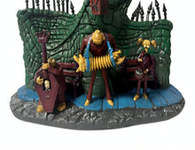 Load image into Gallery viewer, The Bradford Exchange Disney's Tim Burton’s The Nightmare Before Christmas Village Collection Issue #36 Nightmare Town Band Figurine Handcrafted &amp; Glows Under Black Light 7-inches
