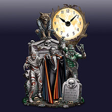 Load image into Gallery viewer, The Hamilton Collection Dave Aikins &quot;Haunted Clock Of Horrors&quot; Illuminated Table Clock 10-inches - RCE Global Solutions
