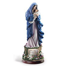 Load image into Gallery viewer, The Bradford Exchange Holy Mary Mother Of God from Thomas Kinkade Blessed Mother Illuminated Sculpture Collection Issue #3 9-Inches - RCE Global Solutions
