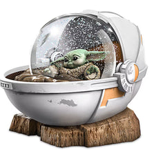Load image into Gallery viewer, The Bradford Exchange STAR WARS The Mandalorian The Child Glitter Globe Collection Issue #1 Hand-painted &amp; Fully Detailed Decor 6.75-inches

