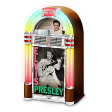 Load image into Gallery viewer, The Bradford Exchange Elvis Presley Jukebox Sculptures from Elvis Retro Sculpture Collection Issue #1 with Lights and Music 6-inches - RCE Global Solutions
