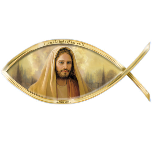 The Bradford Exchange “Light of the World" John 8:12 Symbols of Salvation Collection Issue #4 by Greg Olsen 4-inches