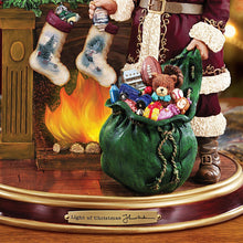Load image into Gallery viewer, The Bradford Exchange Thomas Kinkade Illuminated Santa Claus Tabletop Figurine: Light Up The Holidays 8.5-inches - RCE Global Solutions
