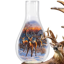 Load image into Gallery viewer, The Bradford Exchange Out of The Clearing Deer Sculpture Antler Lamp by Darell Bush 12-inches - RCE Global Solutions
