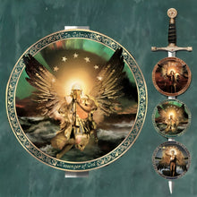 Load image into Gallery viewer, The Bradford Exchange The Power of His Will: Archangel Plate Collection St. Garbiel Messenger of God Issue #3 by Howard David Johnson 31.5-Inches
