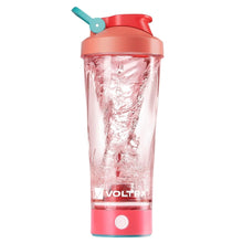 Load image into Gallery viewer, VOLTRX VortexBoost Electric Shaker Bottle, USB C Rechargeable Protein Shake Mixer, Shaker Cups for Protein Shakes and Meal Replacement Shakes, BPA-Free, Made with Tritan, Solar Red, 24oz
