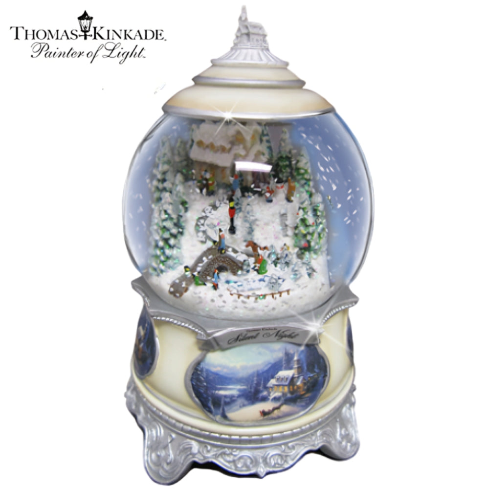 The Bradford Exchange Silent Night Illuminated Snow Globe Songs of the Season Collection Issue #4 Plays 