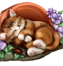 Load image into Gallery viewer, The Bradford Exchange Springtime Discoveries Seasons in the Garden Sculpture Collection Issue #1 Lifelike Kittens Hand Painted &amp; Hand Crafted Sculpture by Kayomi Harai 7-inches - RCE Global Solutions
