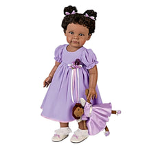 Load image into Gallery viewer, The Ashton-Drake Galleries Take Me to Church Child and Plush Angel Set So Truly Real® Crafted of RealTouch® Vinyl Handpainted Lifelike Poseable Collectible Doll by Ping Lau 22-inches
