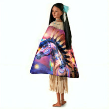 Load image into Gallery viewer, The Ashton-Drake Galleries Legend of the Spirit Pony Portrait Doll Handcrafted with Hand-Painted Details with Over 200 Beaded Faux Feather and Faux Suede-Buckskin Dress Collectors Edition by Laurie Prindle 21-Inches
