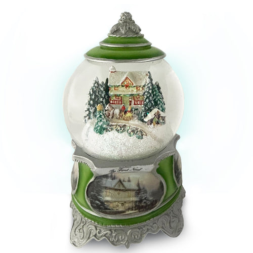 The Bradford Exchange The First Noel Christmas Musical Illuminated Snowglobe Decoration by Thomas Kinkade 5.25-inches - RCE Global Solutions