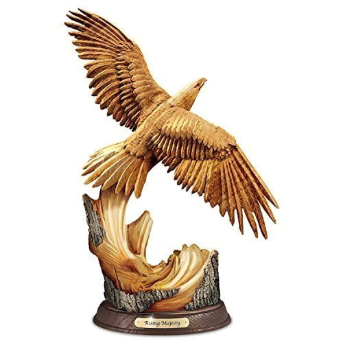 The Bradford Exchange Soaring Splendor Masterpiece Collection Rising Majesty Eagle Sculpture 12-inches - RCE Global Solutions