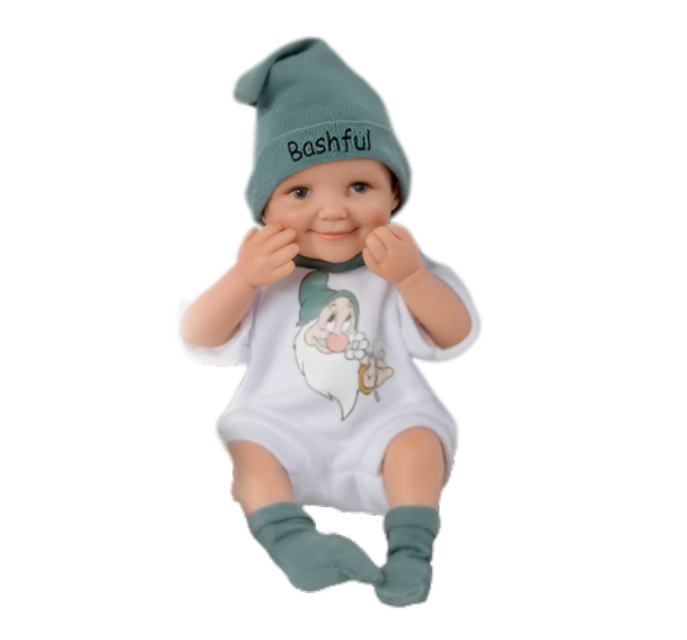The Ashton-Drake Galleries Bashful Disney Snow White and The Seven Dwarfs Doll Collection Issue #2 Precious Miniature Baby Dolls with Character Outfits by Cheryl Hill 8.75-inches - RCE Global Solutions