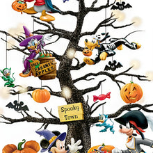 Load image into Gallery viewer, The Bradford Exchange Disney &quot;Trick Or Treat&quot; Illuminated Halloween Tabletop Tree with 11 Sculpted Characters 13-inches - RCE Global Solutions
