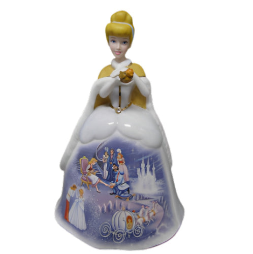 The Bradford Exchange Cinderella's Love Disney Dresses and Dreams® Bell Collection Issue #25 Heirloom Porcelain Scenes from Disney's Cinderella Hand Sculpted & Hand Glazed Figurine 7.5-inches - RCE Global Solutions