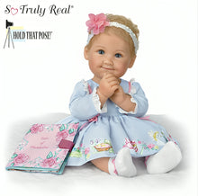 Load image into Gallery viewer, The Ashton-Drake Galleries Story Time with Maria Baby Doll Lifelike RealTouch® Vinyl with Hold That Pose!® Technology and Custom Fairytale Dress by Ping Lau 17.5-Inches
