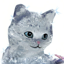 Load image into Gallery viewer, The Bradford Exchange Smitten Kitten Crystal Figurine with Art Glass Butterfly Collectible Handcrafted with Genuine Crystal and Glitter Accents Adorable Kitten and Butterfly Figurine Limited Edition Cat Lovers Gift 4.5-inches - RCE Global Solutions
