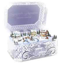 Load image into Gallery viewer, The Bradford Exchange &quot;Holiday Reflections&quot; Genuine Crystal Music Box by Thomas Kinkade 6-inches Wide - RCE Global Solutions
