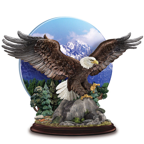 The Bradford Exchange Sea to Shining Sea America The Beautiful Sculpture Collection Limited Edition Bald Eagle Sculpture 8.5-inches