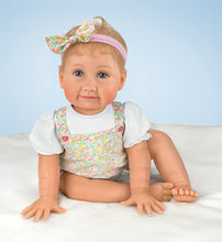 Load image into Gallery viewer, The Ashton-Drake Galleries Sugar and Spice Baby Doll So Truly Real® Lifelike Doll with Hand-Rooted Hair, RealTouch® Vinyl &amp; Custom Outfit – Exclusive Collectible by Sherry Miller 21-Inches
