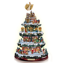 Load image into Gallery viewer, The Bradford Exchange Christkindlmarket Tabletop Christmas Tree With Lights Music and Motion Limited Edition Hand-painted 16-inches - RCE Global Solutions
