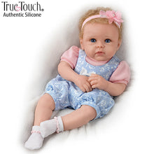 Load image into Gallery viewer, The Ashton - Drake Galleries Little Livie Lifelike Silicone Baby Girl Doll TrueTouch® Authentic Silicone Weighted for Realism Hand-painted &amp; Hand-rooted Hair Baby Doll by Linda Murray 19-inches - RCE Global Solutions
