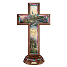 Load image into Gallery viewer, The Bradford Exchange &quot;Grace&quot; Issue #6 Light of Faith Illuminated Cross Collection by Thomas Kinkade 8-inches - RCE Global Solutions
