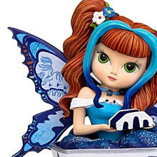 Load image into Gallery viewer, The Hamilton Collection Soothing And Peaceful Travels Blue Willow Romance Teacup Fairy Figurine Collection Handcrafted and Hand-Painted with Cobalt Blue and White Pattern Details Issue #3 by Jasmine Becket-Griffith 5-inches
