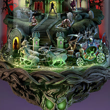 Load image into Gallery viewer, The Bradford Exchange Dome Of Doom Light-Up Haunted House Sculpture Handcrafted Hand-painted Encase in Clear Glass with Skull Topper Gnarled Tree Base Halloween Decor 11-inches - RCE Global Solutions
