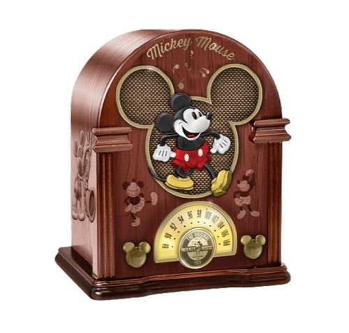 The Bradford Exchange Disney Mickey Mouse Retro Sculpture Collection Issue #1: 1928 Original Retro Radio Handcrafted Vintage-Inspired Radio with Lights and Disney Music 6-Inches - RCE Global Solutions